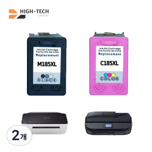 모드팜 대용량 INK-M185 XL 잉크 SL-J1680 / J1685 / J1780W / J1785W 호환, 2개, C185XL 컬러색 대용량 고급형