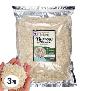 애니몰 아스펜 쉐이핑 베딩 먼지제로 햄스터 소동물 바닥제 용품, 3개, 700g
