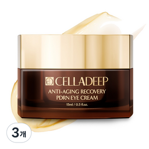 셀라딥 탄력 주름 개선 PDRN EGF 눈가주름개선 아이크림, 3개, 15ml