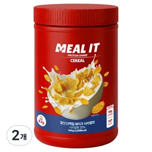 밀잇 식단관리 단백질 쉐이크 시리얼맛, 2개, 560g