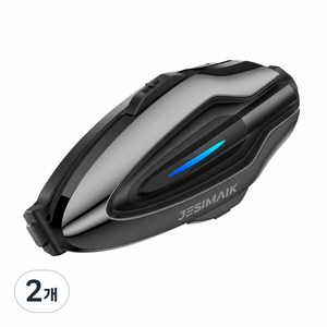 JESIMAIK H6 오토바이 블루투스 인터콤 헬멧 헤드셋 QIK-Mesh 2.0 6인 동시통화 음악공유 듀얼칩 자석식 장착 FM라디오 노이즈캔슬링 IP67 방수방진 25시간 사용, 2개