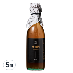 이삭방앗간 45년 전통 저온압착 통참깨 참기름, 5개, 350ml