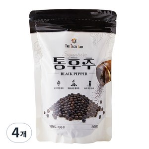 더테이스트랩 시그니처 통후추 리필용 흑후추, 4개, 300g