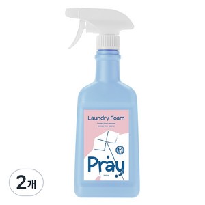 프레이포잇 효소 얼룩제거 빨래 속옷세제 비건 인증 섬유보호 세탁폼 세제, 500ml, 2개