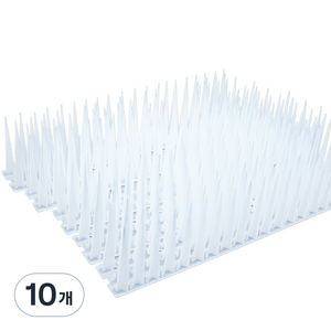 비둘기퇴치용품 버드스파이크 5x40cm, 10개, 5x40x10cm 화이트