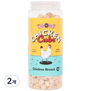 든든 고양이 큐브 동결 건조간식, 닭가슴살, 240g, 2개