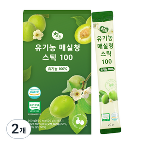 참든 유기농 매실청 스틱 100 15포, 2개, 300g