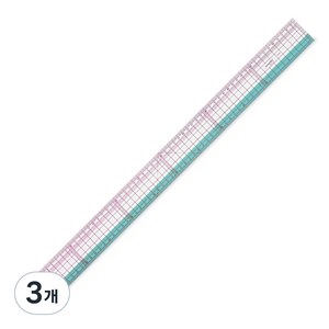 KEARING 옷 패턴 자 1.2mm 두꺼운 자 패턴 그레이딩 자 그레이딩 자 의류제작 도구 패션디자인 도구 재봉자 판본 자 재봉용 자 양면인쇄 밝은어두운천 모두 선명한색상, 3개, 8060B  (60cm)
