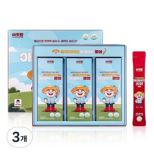 아잇팜 어린이 홍삼스틱 6년근 키즈홍삼 어린이홍삼 30포, 3개, 30정