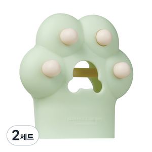 심통 단품 글러브치발기 2세대 동물시리즈 보관케이스포함, 치발기본품+단품케이스, 공룡발바닥, 2세트
