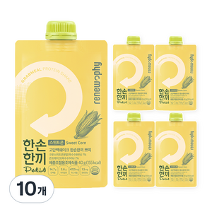 한손한끼 프로틴 단백질 쉐이크 스위트콘맛, 40g, 10개