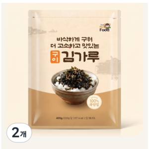 씨넛푸드 바삭하게 구워 더 고소하고 맛있는 구이 김가루 국내산 업소용 대용량 김가루, 1kg, 2개