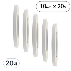아트위브 마스킹 테이프 종이테이프 아이보리 10mm, 20개