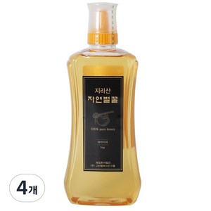자연에서 온 지리산 자연벌꿀 자연산 아카시아꿀, 1kg, 4개