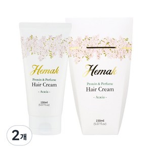 헤막 단백질 앤 퍼퓸 헤어크림 아카시아 / 손상모발용 노워시 트리트먼트 헤어에센스, 2개, 150ml 골드박스 특가