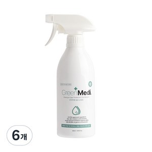 그린메디 고수준 뿌리는 살균소독제, 6개, 500ml