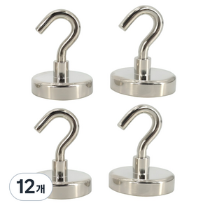 마니코 초강력 네오디움 고리자석 후크고리형 후크자석 걸이형 48mm, 12개