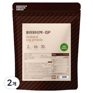 분리 대두 단백질 식물성 소이 프로틴 원물 보충제 ISP 무맛, 2개, 2kg