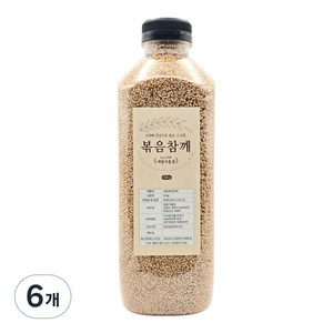 새말기름집 방앗간 고소한 볶음참깨 100% 통참깨, 500g, 6개