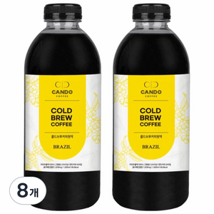 [캔두커피]콜드브루 원액 카페 업소용 고소한맛, 8개, 1개입, 1L