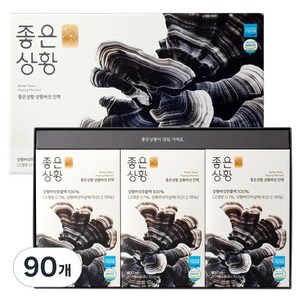 [TV속그제품] 좋은상황 상황버섯 진액 국내산 100% 지리산 장수상황버섯 전참시 윤도현 건강관리 버섯즙, 90개, 80ml
