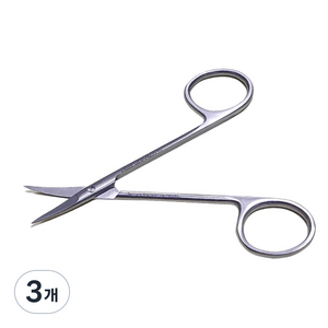 아이리스시저 안과 가위 고급형 11.5cm 곡선형 의료용 곡가위, 3개, 의료용 안과가위 곡선형