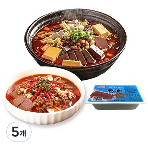 (배터짐) 쌘야쌘 맛있는 신선 오리선지 오리피 실온보관, 300g, 5개