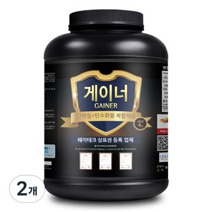 웨이테크 게이너 단백질 복합형 벌크업 헬스보충제, 4kg, 2개