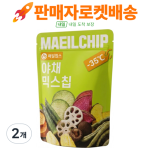 매일칩스 야채과일믹스칩, 2개, 90g