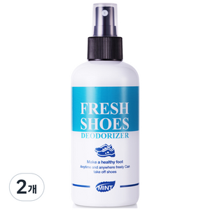 민트 후레쉬슈즈 신발탈취제 신발냄새제거제 신발장탈취제, 200ml, 2개