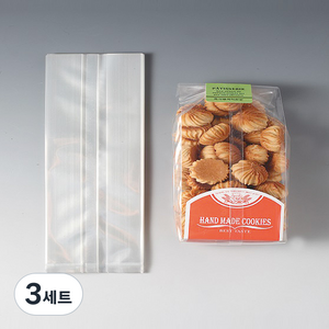 [비닐몰] 건과자쿠키봉투 투명 (대), 3세트, 200개