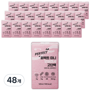 케어웰 퍼펙트 미니 오버캔서 고단백 암환자 영양식, 140ml, 48개