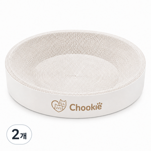 츄키(Chookie) 포근보울 B골 대형 스크래쳐, 2개, 화이트