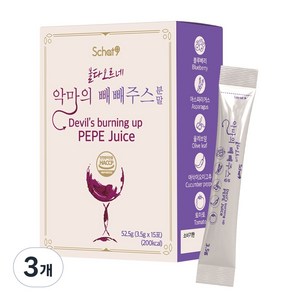 스캇나인 악마의 빼빼 주스 ABC 클렌즈 레시피 쥬스, 52.5g, 3개