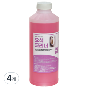 변기 막힘 제거 요석 제거제 소변기 배관 클리너 악취 제거 변기 뚫는 약 화장실 세정 요석크리너, 4개, 1L