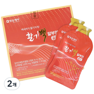 중장년 활력 기력엔 활기백 마시는 액상 사슴녹혈 아르기닌 타우린 비타민B 고함량알부민 30일분, 2개, 900ml