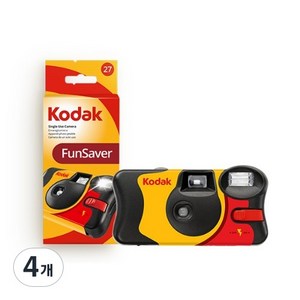 코닥 일회용 플래시 카메라 펀세이버 27 -[무료배송]고래사진관, FunSaver 27, 4개