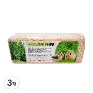 엠디클러스터 힐링 편백나무 햄스터 베딩, 15L, 3개