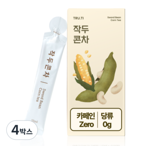 트루바이탈 작두콘차 액상차, 4박스, 15개입, 25ml