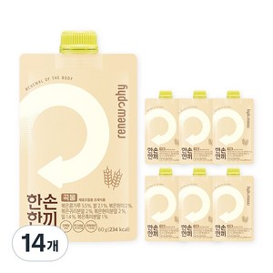 리뉴파이 한손한끼 단백질 쉐이크 파우치 프로틴 식사대용, 60g, 14개 골드박스 특가