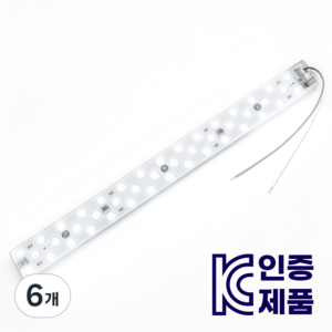 WHAREIDI 안정기 일체형 LED 리폼램프 슬림렌즈형 30W, 주광색, 6개