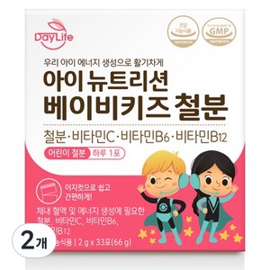 DayLife 아이 뉴트리션 베이비키즈 철분 X 1박스, 66g, 2개