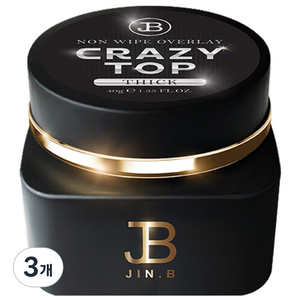 진비 논와이프 오버레이 크레이지 탑 젤, 띡크, 40g, 3개