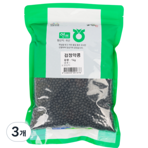 진안농협 국산 약콩(쥐눈이콩), 1kg, 3개