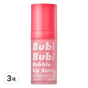 언파 부비부비 입술 각질제거 화잘먹 PHA 필링 버블 립스크럽, 3개, 10ml, 핑크 피치