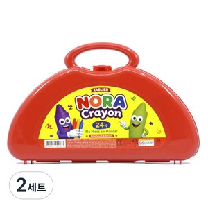 따블리에 노라 손에묻지않는 유아 크레용 크레파스, 2세트, 24색