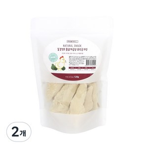 프롬벳 국산 통닭가슴살 유산균 동결건조, 2개, 120g, 통닭가슴살 + 유산균