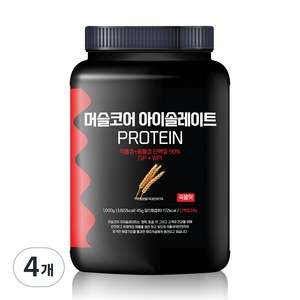 락토프리 당제로 프로틴컴퍼니 머슬코어 아이솔레이트 프로틴 곡물맛, 4개, 1kg