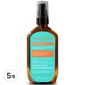 암라리치 아르간헤어오일 에센스 단백질 리페어 포뮬러, 5개, 100ml