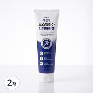 헤임타 스포츠 마사지크림 바르는 파스 발열 보스웰리아 리커버리 젤, 2개, 150ml